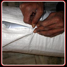Stitching PP Cloth as Final Packing